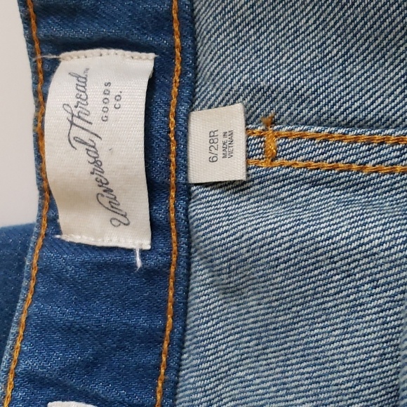 Universal Thread Relaxed Fit Non-Stretch 100% Cotton Straight Leg Jeans Size 28R - Picture 6 of 11
